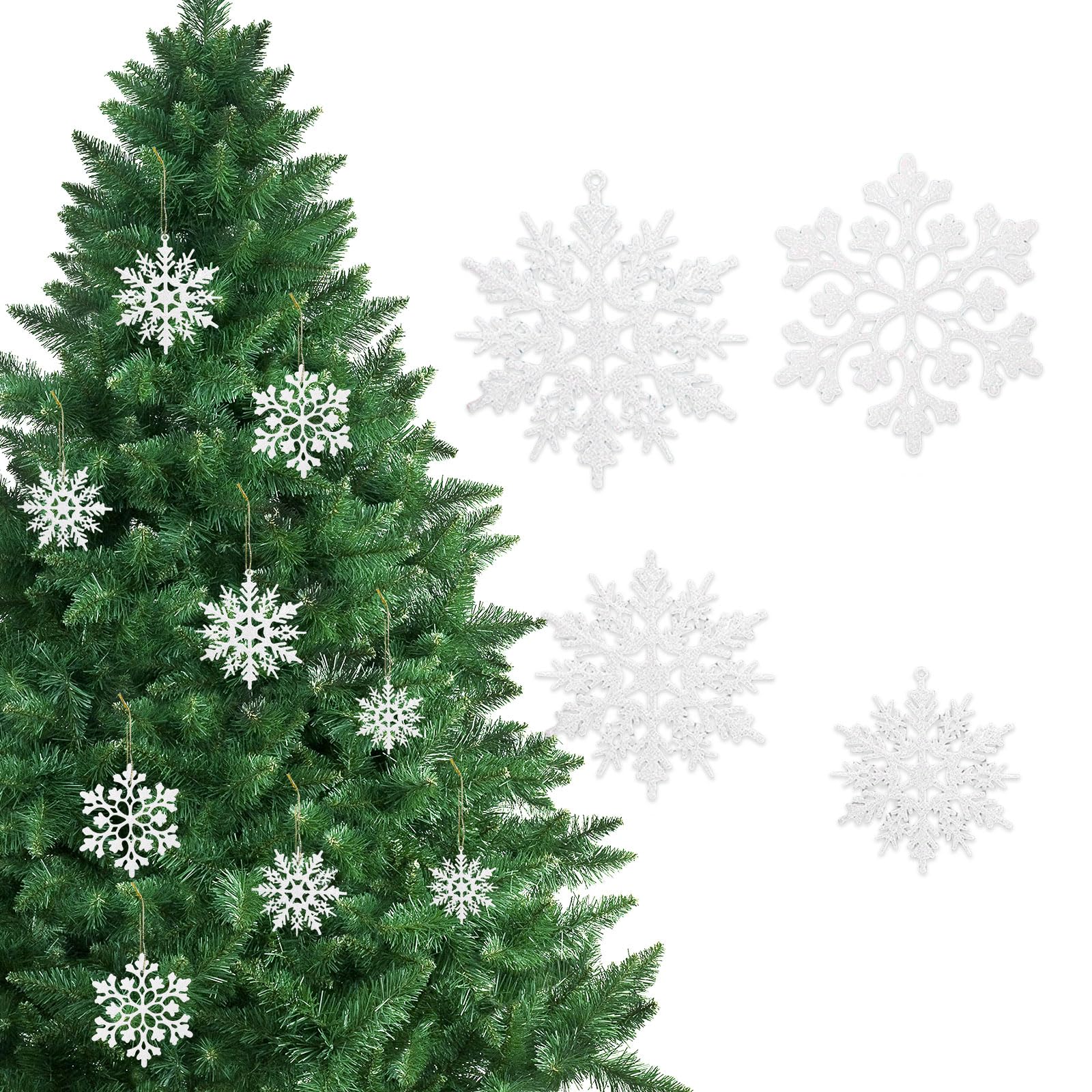 Amazon.co.jp: 雪の結晶 オーナメント 36個セット クリスマス